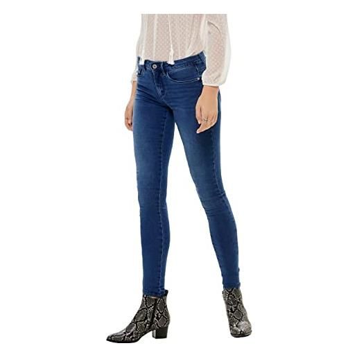 Only onlrain life reg skinny dnm noos jeans, dark blue denimdetail: pim550, xl / 30l donna