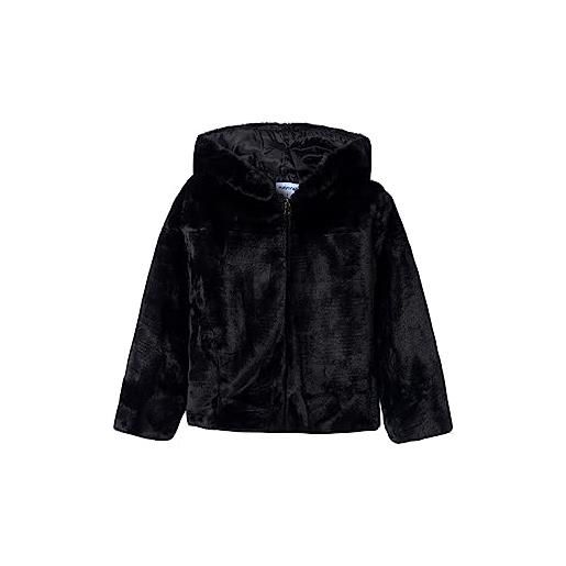 Mayoral cappotto pelliccia per bambine e ragazze nero 16 anni (170cm)