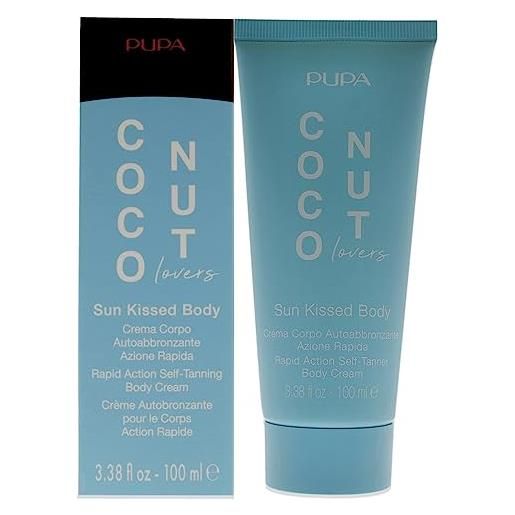 Pupa milano coconut lovers sun kissed body - contains shea butter with emollient, moisturizing and regenerating properties - provides natural, even tan to skin - 3,38 oz self tanner