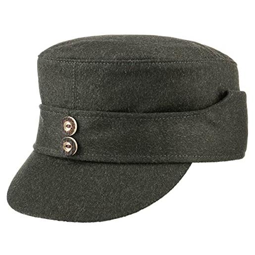 Lodenhut Manufaktur berretto da caccia bashlyk. Manufaktur cappellino in lana 55 cm - oliva