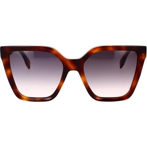 Fendi occhiali da sole Fendi lettering fe40086i 53b