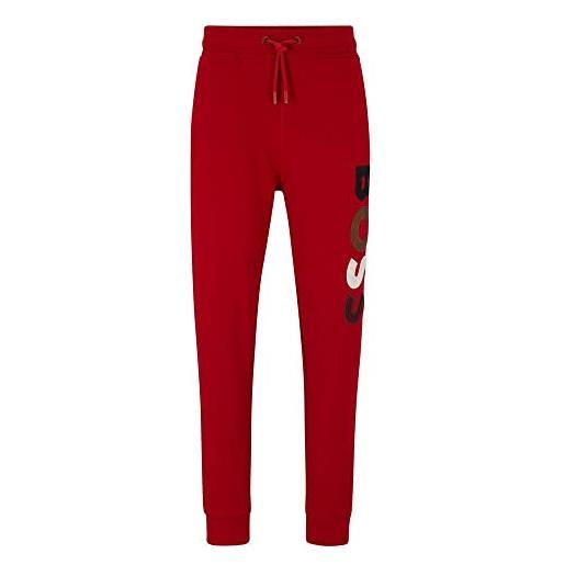 BOSS secolourfleece jersey_pantaloni, bright red, xl uomini