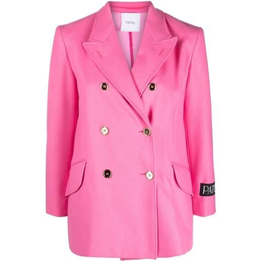 Patou giacca doppiopetto iconic - rosa