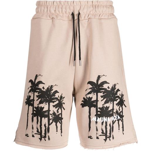 Mauna Kea shorts sportivi dark palms - marrone
