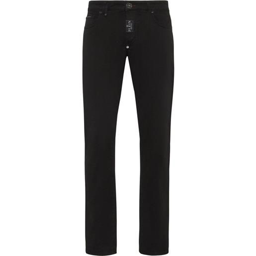 Philipp Plein jeans slim con cinque tasche - nero
