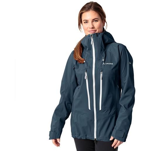 Vaude monviso 3l full zip rain jacket blu 34 donna
