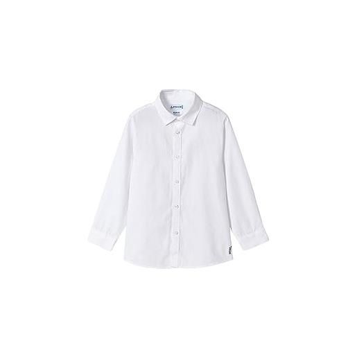 Mayoral camicia m/l basica per bambini e ragazzi bianco 8 anni (128cm)