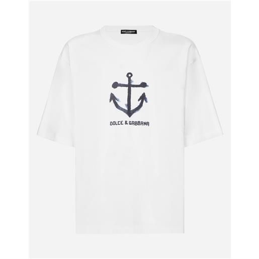 Dolce & Gabbana t-shirt manica corta stampa marina