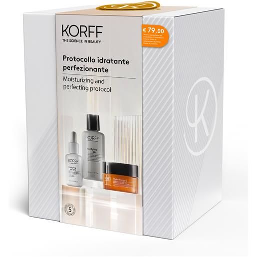 KORFF Srl korff cofanetto idratante perfezionante soluzione esfoliante + siero viso + crema viso