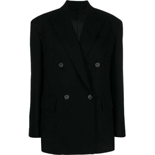 Juun.J blazer con revers a lancia - nero