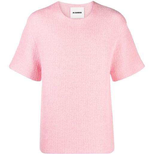Jil Sander maglione a maniche corte - rosa