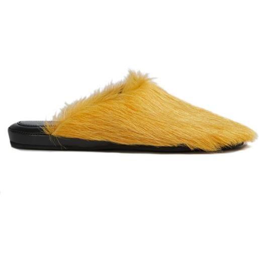 Marni slippers con punta tonda - giallo