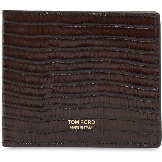 TOM FORD portafoglio in pelle stampa coccodrillo