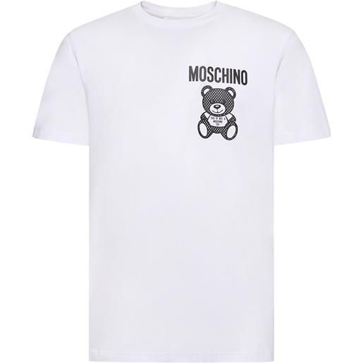 MOSCHINO t-shirt in cotone organico con stampa