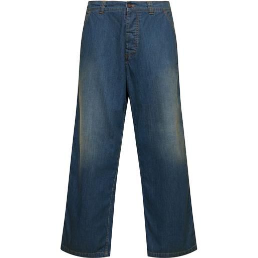 MAISON MARGIELA jeans in denim e twill di cotone