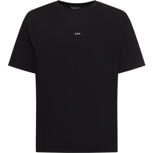 A.P.C. t-shirt in jersey con logo