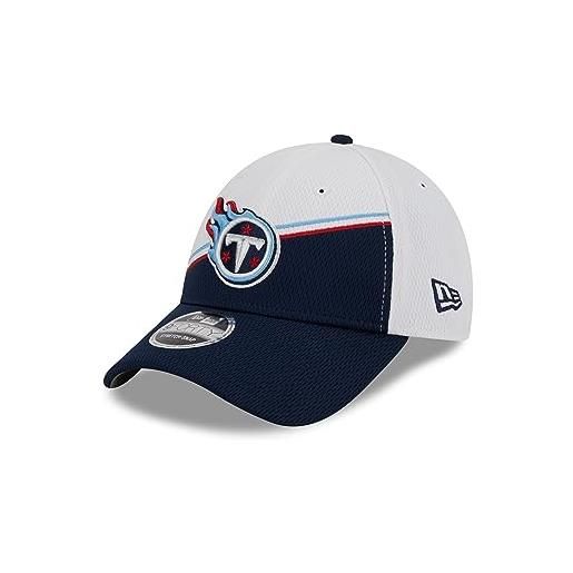 New Era tennessee titans nfl 2023 sideline white blue 9forty stretch snapback cap - one-size