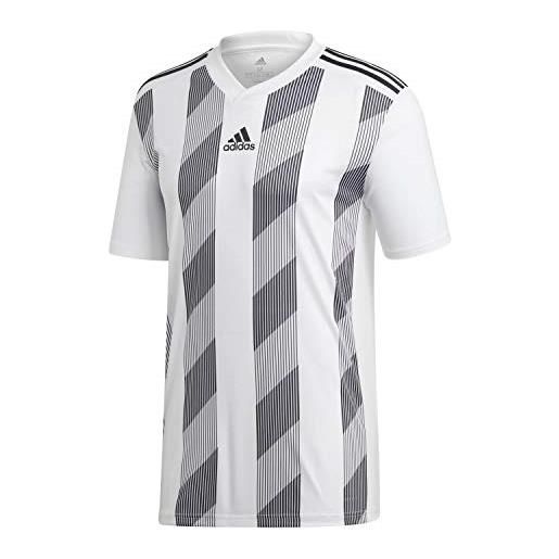 adidas striped 19, maglia unisex bambini, white/black, 140