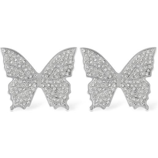 BLUMARINE orecchini butterfly con cristalli