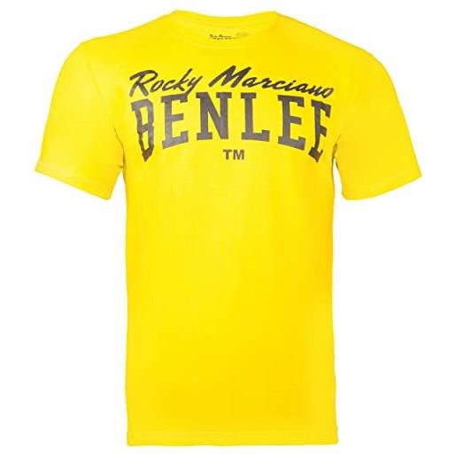 BENLEE Rocky Marciano logo t-shirt, giallo/nero, m uomo
