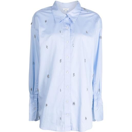 A.L.C. camicia con cristalli - blu