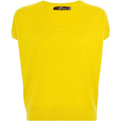 Incentive! Cashmere top - giallo