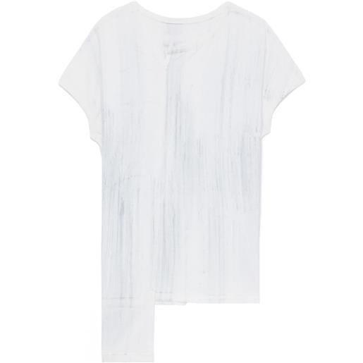 Y's t-shirt asimmetrica - bianco