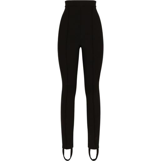 Dolce & Gabbana leggings con staffa - nero