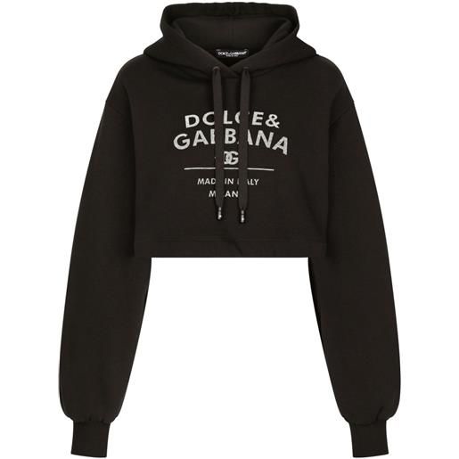 Dolce & Gabbana felpa con cappuccio - nero