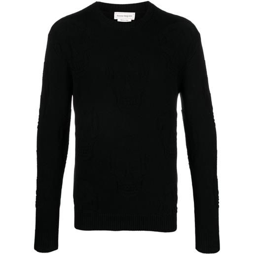 Alexander McQueen maglione con effetto jacquard - nero