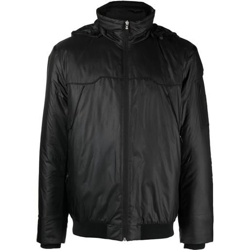 BOSS giacca leggera con zip - nero