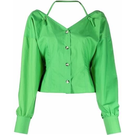 Nanushka camicia - verde