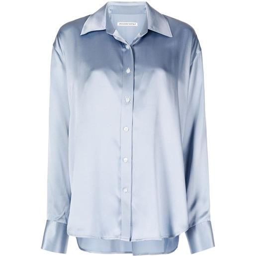 Alexander Wang camicia con design a strati - blu