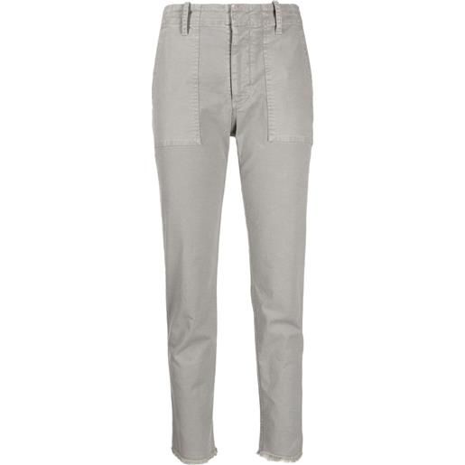 Nili Lotan pantaloni crop jenna - grigio