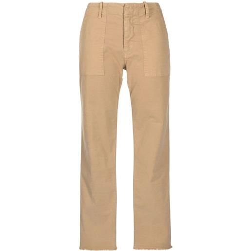 Nili Lotan pantaloni crop jenna - marrone