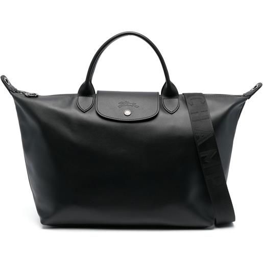 Longchamp borsa tote le pliage media - nero