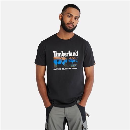 Timberland t-shirt Timberland pro core logo da uomo in colore nero colore nero