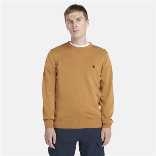 Timberland maglione girocollo williams river da uomo in arancione arancione