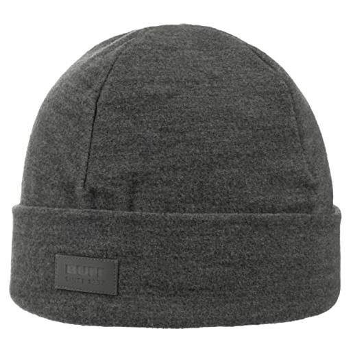 Buff cappello unisex in pile di lana merino, grigio, taglia unica