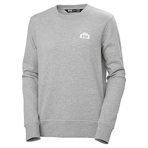 Helly Hansen donna nord graphic sweatshirt, grigio, xl