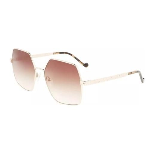 Liu Jo Jeans liu jo lj152s 714 medium gold sunglasses polycarbonate, standard, 58 occhiali, 62 unisex-adulto