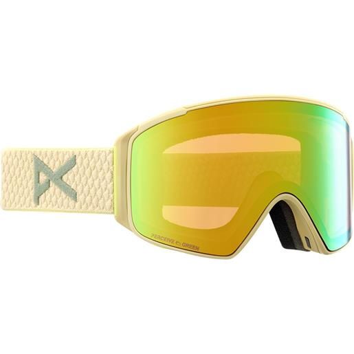 Anon m4s cylindrical ski goggles oro perceive variable green/cat2 - perceive cloudy pink/cat1