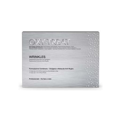 LABO INTERNATIONAL Srl labo international oxy-treat wrinkles cofanetto - trattamento all'ossigeno attivo - 14 dosi da 3ml di formulazione combinata in gel + 14 dosi da 1ml di fluid finish
