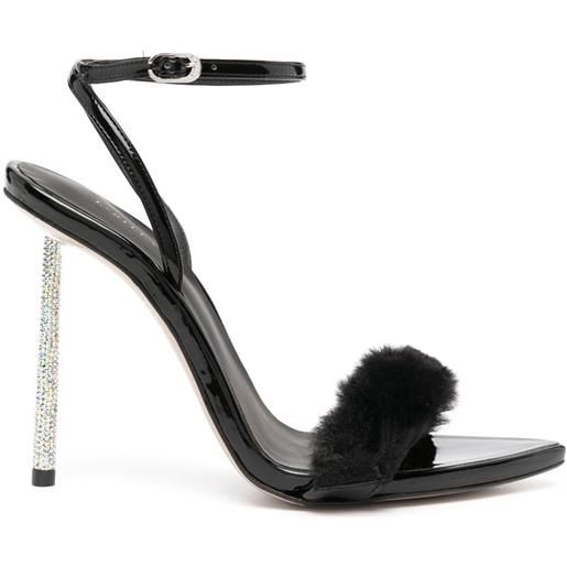 Le Silla sandali bella con cinturino alla caviglia 105mm - nero