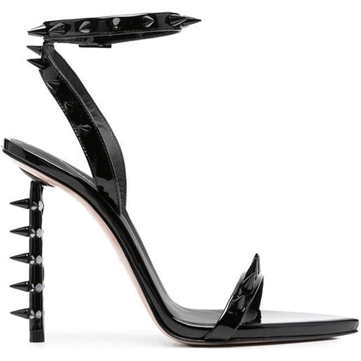Le Silla sandali jagger 120mm con decorazione - nero