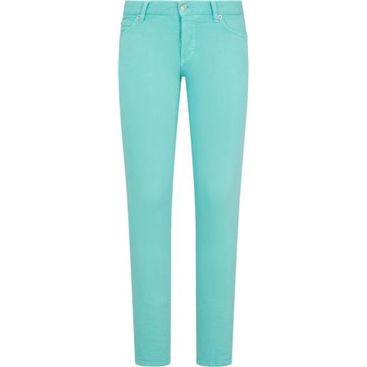 Dsquared2 pantaloni skinny con applicazione - blu