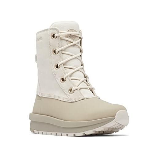 Columbia moritza shield omni-heat stivali da neve impermeabili donna, bianco (fawn x canvas tan), 39 eu