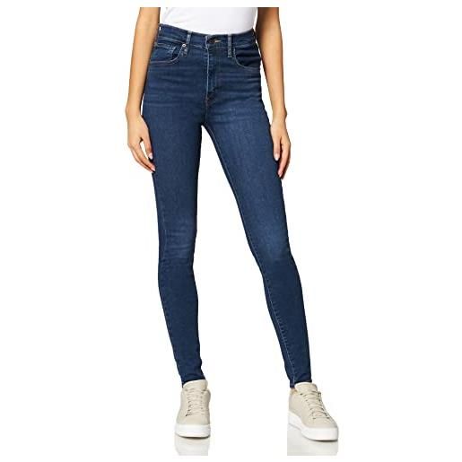 Levi's mile high super skinny, jeans donna, blu (venice for real), 28w / 30l
