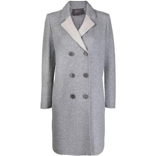 Lorena Antoniazzi cappotto doppiopetto bicolore - grigio
