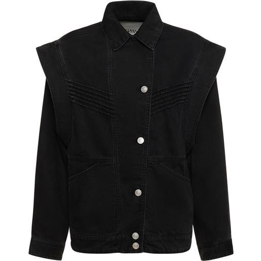 ISABEL MARANT giacca harmon in cotone / collo a camicia